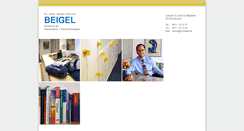 Desktop Screenshot of dr-beigel.de