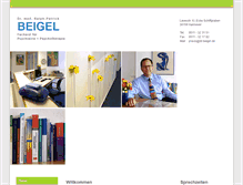 Tablet Screenshot of dr-beigel.de